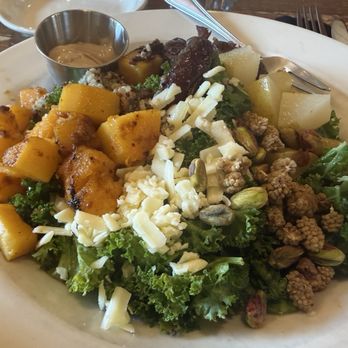 Table on 6th - Butternut squash & kale salad--mine had the pear. - Burgers Near Me - Bentonville, Arkansas Table on 6th - Butternut squash & kale salad--mine had the pear. - Burgers Near Me - Bentonville, Arkansas