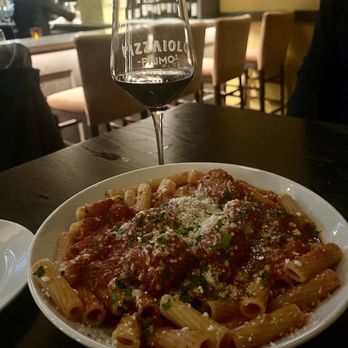 Pizzaiolo Primo - Meatballs with rigatoni - Wine Bars Near Me - Bridgeville, Pennsylvania Pizzaiolo Primo - Meatballs with rigatoni - Wine Bars Near Me - Bridgeville, Pennsylvania