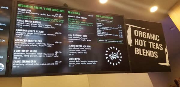 Menu photo 1 Juice Press New York, NY
