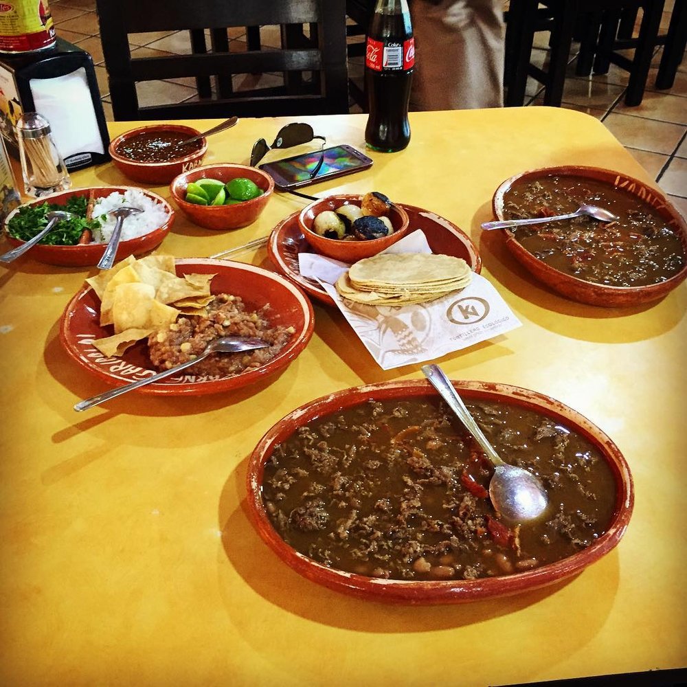 Two grande orders of carne en su jugo. Two grande orders of carne en su jugo.