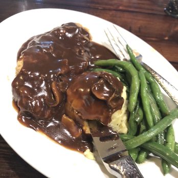 2920 Roadhouse - Fried steak & green beans - American Near Me - Tomball, Texas