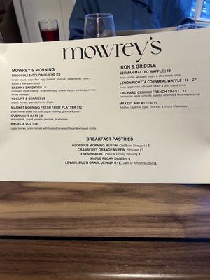 Menu photo 7 Mowrey’s Cleveland, OH