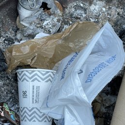 Fire pit trash
