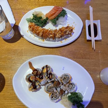 Tsunami Sushi - Oyster Roll Dynamite Roll Salmon sashimi - Sushi Bars Near Me - Fairfax, Virginia Tsunami Sushi - Oyster Roll Dynamite Roll Salmon sashimi - Sushi Bars Near Me - Fairfax, Virginia