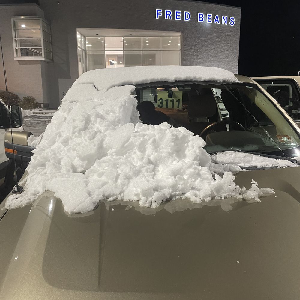 Fred Beans Ford - Truck in Customer pick up space -- frozen solid - not one person to assist. - Car Dealers Near Me - Washington, New Jersey