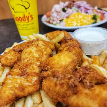 Goody's Cafe - a plate of fried fish and fries - Burgers Near Me - Thousand Palms, California