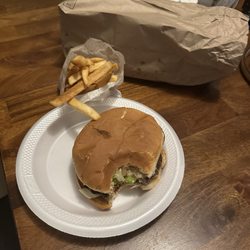 Boogie's Chicago Style BBQ - 1/2 LB Burger