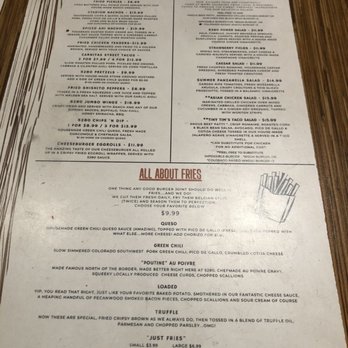 5280 Burger Bar - Menu - Burgers Near Me - Denver, Colorado