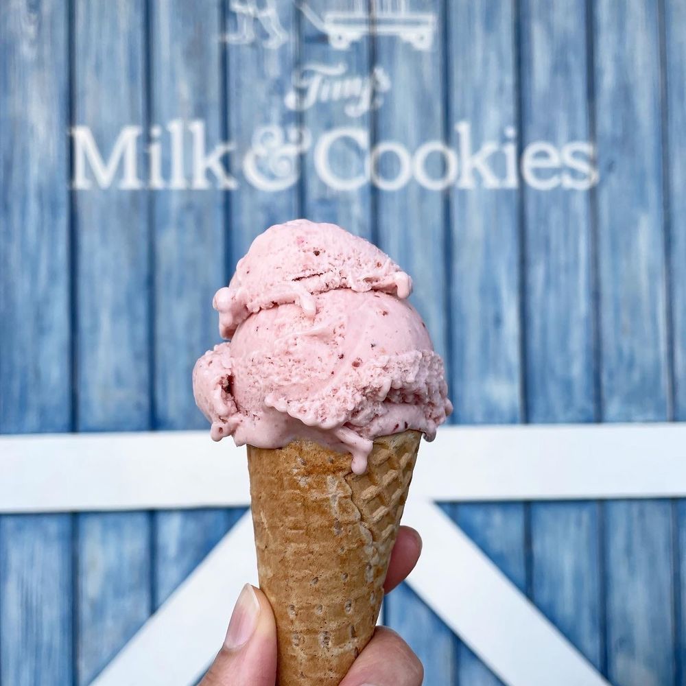 Tinys Milk & Cookies - a hand holding an ice cream cone - Coffee & Tea Near Me - Houston, Texas Tinys Milk & Cookies - a hand holding an ice cream cone - Coffee & Tea Near Me - Houston, Texas