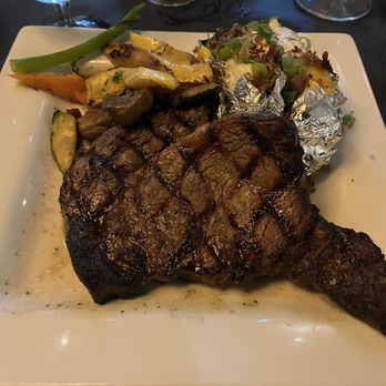 Cha Bones - Rib Eye, baked potato and mixed vegetables - Seafood Near Me - Lake Havasu City, Arizona Cha Bones - Rib Eye, baked potato and mixed vegetables - Seafood Near Me - Lake Havasu City, Arizona