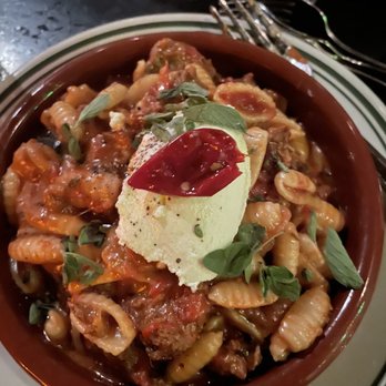 Antique Bar & Bakery - Cavatelli w/ Crumbled Meatballs & Ricotta - New American Near Me - Hoboken, New Jersey Antique Bar & Bakery - Cavatelli w/ Crumbled Meatballs & Ricotta - New American Near Me - Hoboken, New Jersey