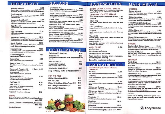 Menu photo 3 Kozy Breeze Cafe Gilles Plains, SA