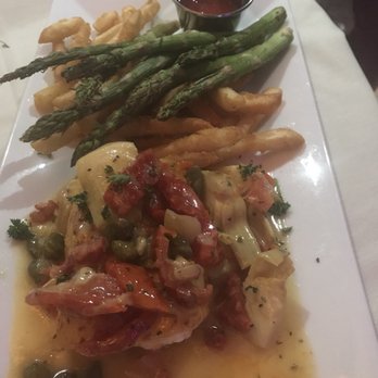 Windsor Steak and Seafood - Sea bass with choice of potato and vegetable - Seafood Near Me - Windsor, Connecticut
