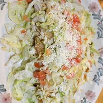 Casa Ramos - Burrito Relleno (I promise there is a burrito under the salad) - Mexican Near Me - Lincoln, California