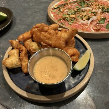 Chao - Calamari 5/5 Bo tai chanh 5/5  dish overall (but 1/5 for portion size) - Asian Fusion Near Me - Honolulu, Hawaii