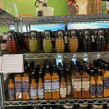 Provisions Waxhaw - When your hot sauce comes in the shape of a grenade, look out. - Sandwiches Near Me - Waxhaw, North Carolina