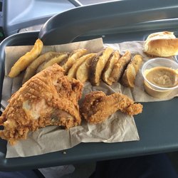 Royal Farms Store - Dash cam, out of the box. two piece white meat, twice the fries advertised.