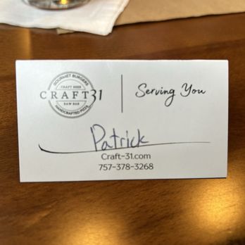 Craft 31 - Name tag - Pizza Near Me - Williamsburg, Virginia Craft 31 - Name tag - Pizza Near Me - Williamsburg, Virginia