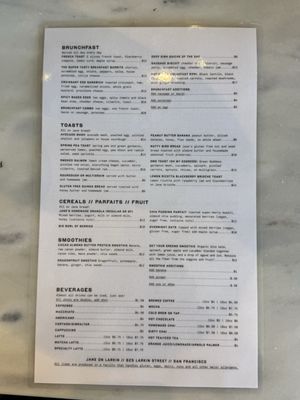 Menu photo 2 Jane On Larkin San Francisco, CA Menu photo 2 Jane On Larkin San Francisco, CA
