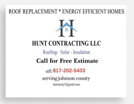 Slide of Hunt Roofing & Contracting