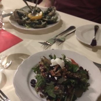 Kiepersol - Oysters Rockefeller and salad - Steakhouses Near Me - Tyler, Texas
