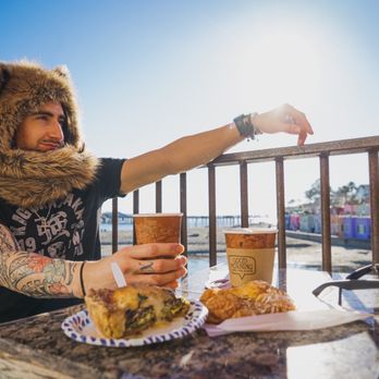 Mr Toots Coffeehouse - Kalifornien im Winter, amirite? Olive/spinach Quiche, Marzipan Danish (super good!), lavender honey latte, Toots-n-something latte. - Coffee & Tea Near Me - Capitola, California Mr Toots Coffeehouse - Kalifornien im Winter, amirite? Olive/spinach Quiche, Marzipan Danish (super good!), lavender honey latte, Toots-n-something latte. - Coffee & Tea Near Me - Capitola, California