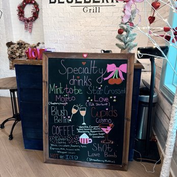 Blueberry’s Grill - Drink Speciality Board - Breakfast & Brunch Near Me - Wilmington, North Carolina