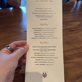 Rare Society - Dessert Menu | June 2025 - Steakhouses Near Me - San Clemente, California