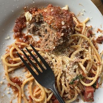 George's Cucina Italiana - Pasta with Meatball and Meat Sauce - Italian Near Me - Glendale, California