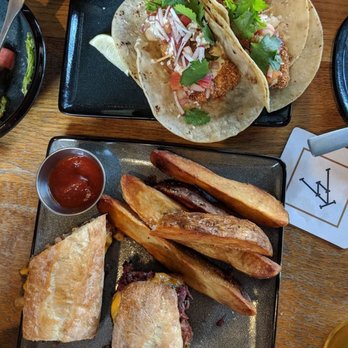 Whiskey Kitchen - Fish Tacos & Brisket Melt -- Yummm! - Southern Near Me - Raleigh, North Carolina Whiskey Kitchen - Fish Tacos & Brisket Melt -- Yummm! - Southern Near Me - Raleigh, North Carolina