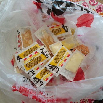 KFC - Condiments in the bag - Fast Food Near Me - Victorville, California