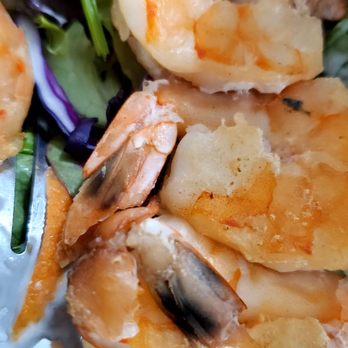 Werner's - A few of the pieces of shrimp with white spots.  Be grateful you can't smell the awful smell! - Breakfast & Brunch Near Me - Baltimore, Maryland