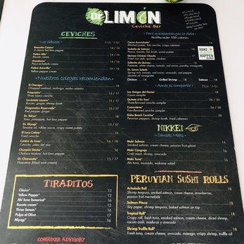 Dr Limon Ceviche Bar - Menu 2/2 - Seafood Near Me - Miami, Florida Dr Limon Ceviche Bar - Menu 2/2 - Seafood Near Me - Miami, Florida