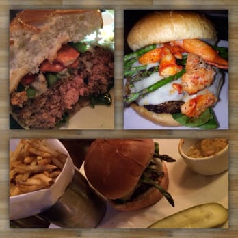 Yard House - Surf n Turf Burger comes with fries but can get truffle fries for a $1 more (highly recommend) - Bars Near Me - Long Beach, California