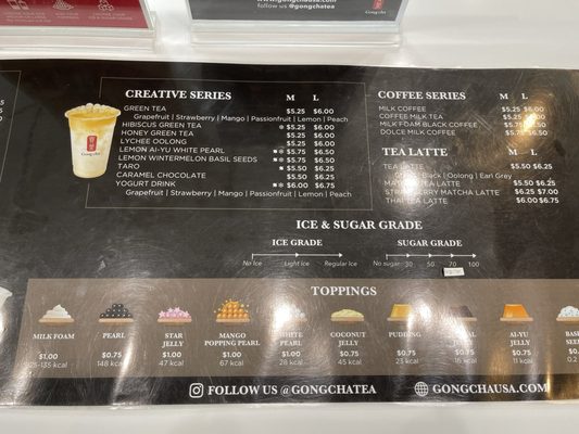 Menu photo 2 Gong Cha - Midtown HTX Houston, TX Menu photo 2 Gong Cha - Midtown HTX Houston, TX