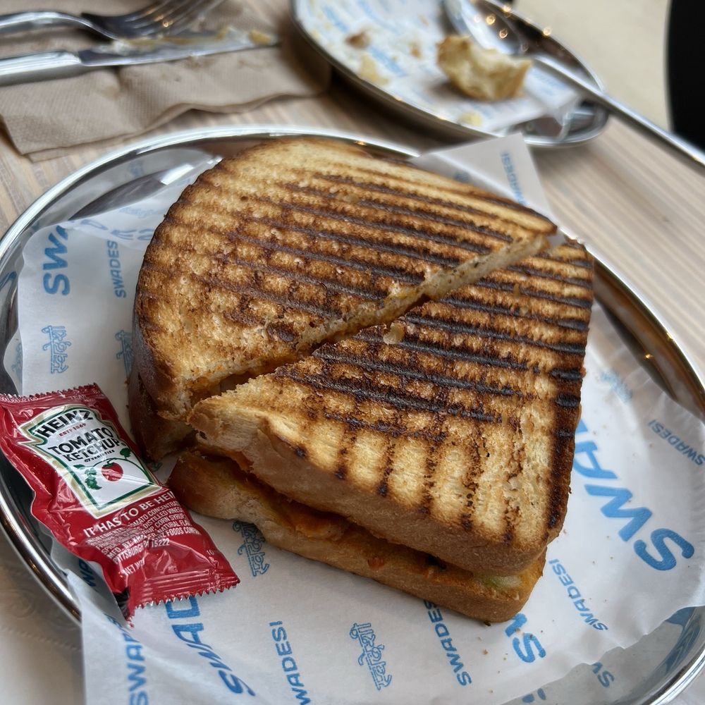 Swadesi Cafe - Chicken Tikka Toastie - Bakeries Near Me - Chicago, Illinois Swadesi Cafe - Chicken Tikka Toastie - Bakeries Near Me - Chicago, Illinois