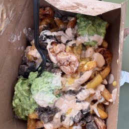 Fries, guacamole, steak, shrimp and more. Fries, guacamole, steak, shrimp and more.