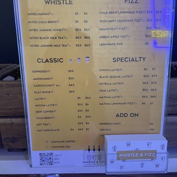 Whistle & Fizz - Menu 6/19 - Coffee & Tea Near Me - New York, New York Whistle & Fizz - Menu 6/19 - Coffee & Tea Near Me - New York, New York