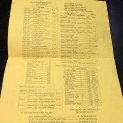 Bar B-Que Depot - The menu on September 14, 2016. Get ya some!