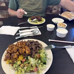 Combo plate and Kibbeh! Combo plate and Kibbeh!