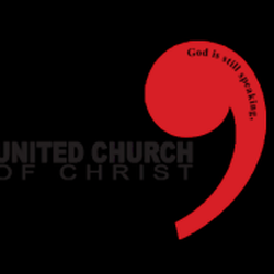 Zion United Church of Christ - Our denomination's new logo ... featuring the comma. "Don't put a period where God has placed a comma," Gracie Allen