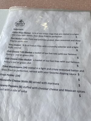 Menu photo 4 Penny's Diner Belen, NM
