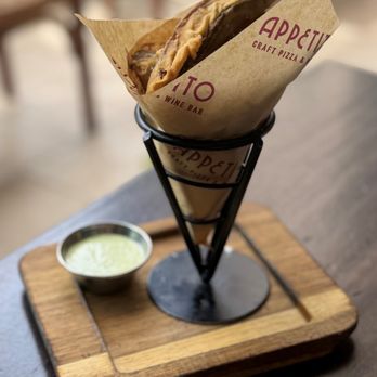Appetito Craft Pizza & Wine Bar - Portobello fries with pesto aioli - Italian Near Me - Honolulu, Hawaii Appetito Craft Pizza & Wine Bar - Portobello fries with pesto aioli - Italian Near Me - Honolulu, Hawaii