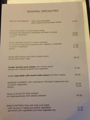 Menu photo 8 Zum Kropf Zürich, ZH Menu photo 8 Zum Kropf Zürich, ZH