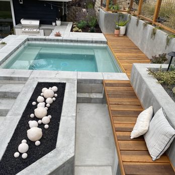 EcoDesignSD - a view of a backyard with a pool - Interior Design Near Me - San Diego, California EcoDesignSD - a view of a backyard with a pool - Interior Design Near Me - San Diego, California