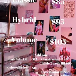 Lash menu