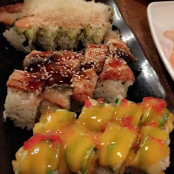 Kinkaku Izakaya - Rolls, I recommend black dragon (in the middle). - Japanese Near Me - Kitchener, Ontario Kinkaku Izakaya - Rolls, I recommend black dragon (in the middle). - Japanese Near Me - Kitchener, Ontario
