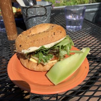 Colophon Cafe - Housemade bagel sandwich - Salad Near Me - Bellingham, Washington