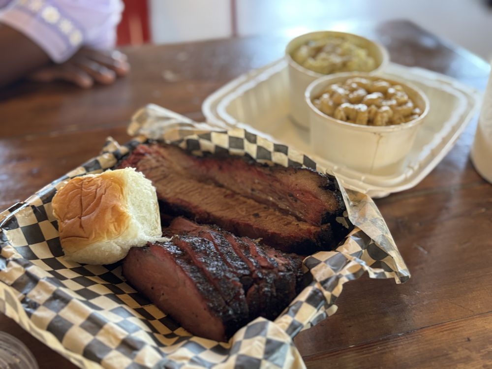 Food from MEGA Texas Barbeque