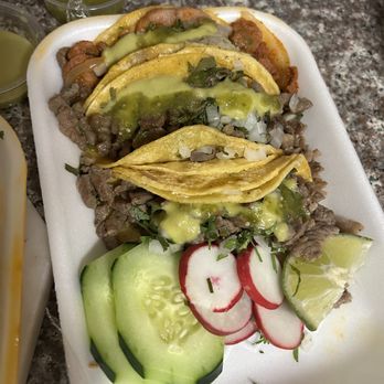 Tacos Lucy's - 2 asada tacos and 1 al pastor taco - Mexican Near Me - Santa Ana, California Tacos Lucy's - 2 asada tacos and 1 al pastor taco - Mexican Near Me - Santa Ana, California
